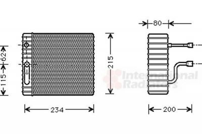 Van Wezel 1800V089 испаритель, кондиционер на FORD FOCUS седан (DFW)