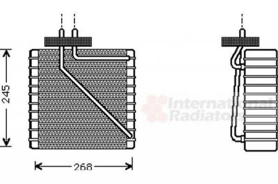 Van Wezel 1800V270 испаритель, кондиционер на FORD GALAXY (WGR)
