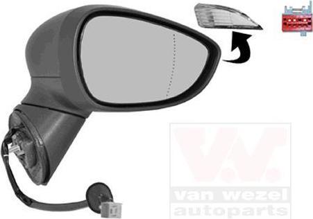 Van Wezel 1801806 наружное зеркало на FORD B-MAX (JK)