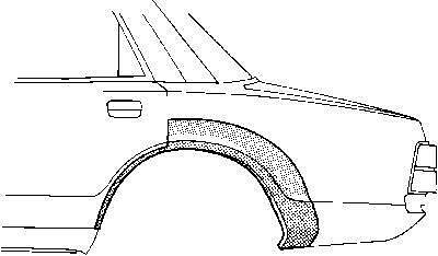 Van Wezel 1876147 боковина на FORD SCORPIO I (GAE, GGE)