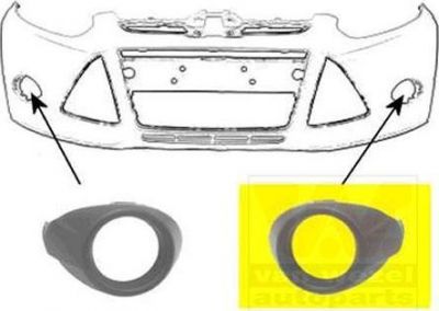 Van Wezel 1945497 облицовка, бампер на FORD FOCUS III седан