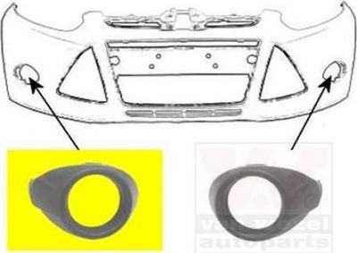 Van Wezel 1945498 облицовка, бампер на FORD FOCUS III седан