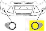Van Wezel 1945597 облицовка, бампер на FORD FOCUS III седан