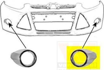 Van Wezel 1945597 облицовка, бампер на FORD FOCUS III седан