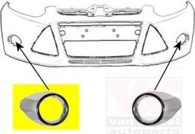 Van Wezel 1945598 облицовка, бампер на FORD FOCUS III седан