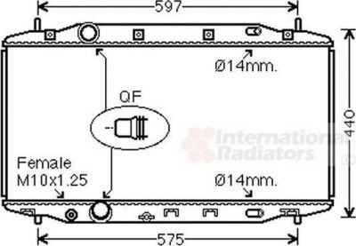 Van Wezel 25002303 радиатор, охлаждение двигателя на HONDA CIVIC IX (FK)