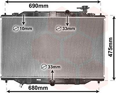 Van Wezel 27002272 радиатор, охлаждение двигателя на MAZDA CX-5 (KE, GH)
