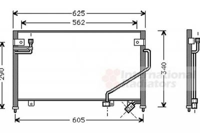 Van Wezel 27005120 конденсатор, кондиционер на MAZDA 323 F V (BA)