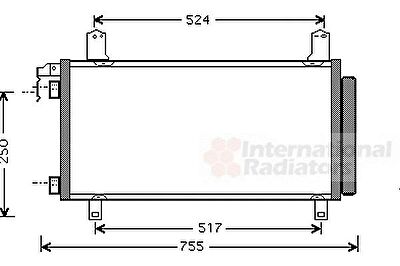 Van Wezel 27005158 конденсатор, кондиционер на MAZDA 6 Hatchback (GG)