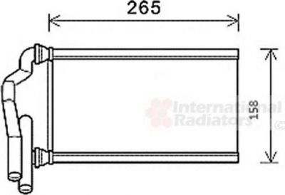 Van Wezel 27006273 теплообменник, отопление салона на MAZDA MPV II (LW)