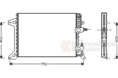 Van Wezel 28005034 конденсатор, кондиционер на IVECO EuroCargo