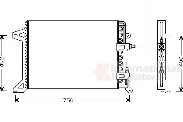 Van Wezel 28005034 конденсатор, кондиционер на IVECO EuroCargo