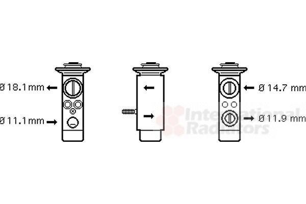 Van Wezel 30001112 расширительный клапан, кондиционер на MERCEDES-BENZ S-CLASS (W220)
