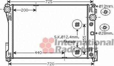 Van Wezel 30002546 радиатор, охлаждение двигателя на MERCEDES-BENZ E-CLASS купе (C207)