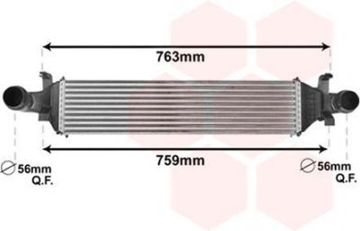 Van Wezel 30004658 интеркулер на MERCEDES-BENZ B-CLASS (W246, W242)