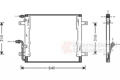 Van Wezel 30005262 конденсатор, кондиционер на MERCEDES-BENZ VARIO c бортовой платформой/ходовая часть