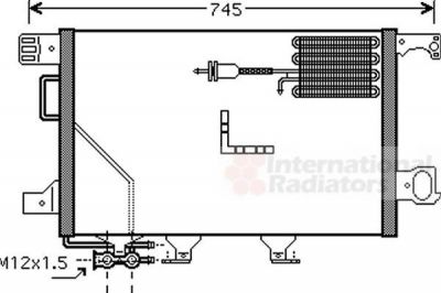 Van Wezel 30005361 конденсатор, кондиционер на MERCEDES-BENZ C-CLASS (W203)