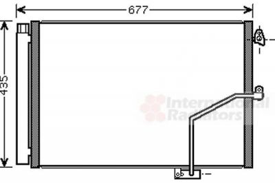Van Wezel 30005450 конденсатор, кондиционер на MERCEDES-BENZ E-CLASS (W212)