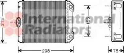 Van Wezel 30006172 теплообменник, отопление салона на MERCEDES-BENZ E-CLASS (W124)