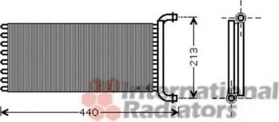 Van Wezel 30006399 теплообменник, отопление салона на MERCEDES-BENZ SPRINTER 3,5-t c бортовой платформой/ходовая часть (906)