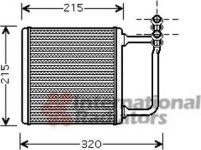 Van Wezel 30006451 теплообменник, отопление салона на MERCEDES-BENZ E-CLASS (W211)