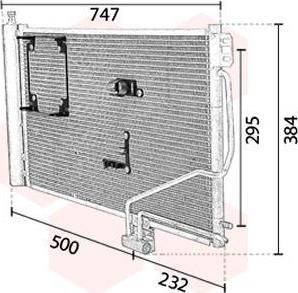 Van Wezel 30015298 конденсатор, кондиционер на MERCEDES-BENZ C-CLASS (W203)