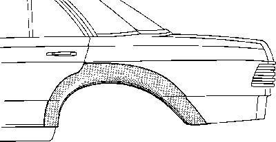 Van Wezel 3006148 боковина на MERCEDES-BENZ S-CLASS (W116)