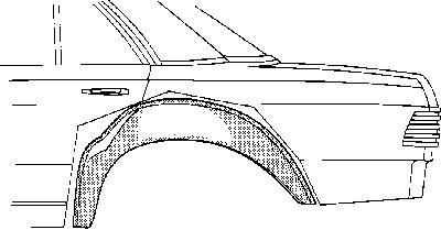 Van Wezel 3010347 колесная ниша на MERCEDES-BENZ седан (W123)