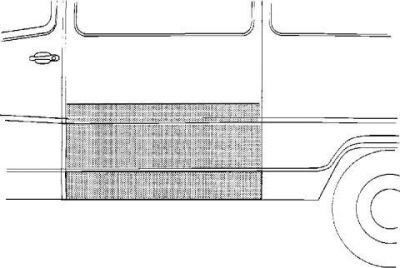 Van Wezel 3070107 боковина на MERCEDES-BENZ T1 фургон (601)