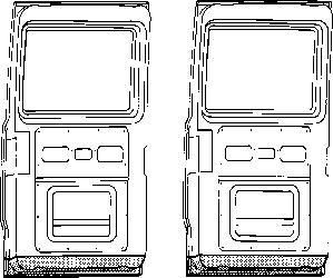 Van Wezel 3070249 задняя дверь на MERCEDES-BENZ T1 фургон (602)