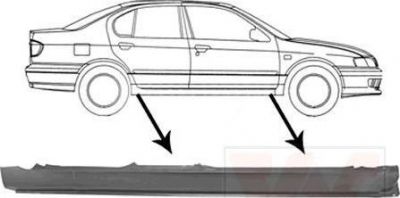 Van Wezel 3348104 накладка порога на NISSAN PRIMERA Hatchback (P11)
