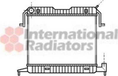 Van Wezel 37002105 радиатор, охлаждение двигателя на OPEL OMEGA A универсал (66_, 67_)