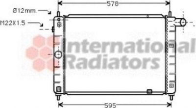 Van Wezel 37002122 радиатор, охлаждение двигателя на OPEL KADETT E Combo (38_, 48_)