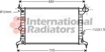 Van Wezel 37002219 радиатор, охлаждение двигателя на OPEL VECTRA B (36_)