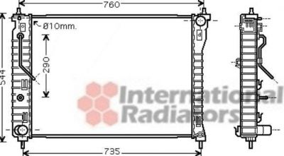 Van Wezel 37002434 радиатор, охлаждение двигателя на CHEVROLET CAPTIVA (C100, C140)
