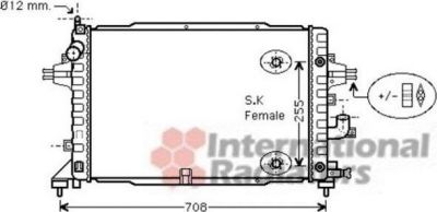 Van Wezel 37002467 радиатор, охлаждение двигателя на OPEL ASTRA H (L48)