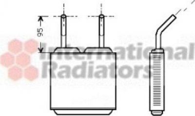 Van Wezel 37006160 теплообменник, отопление салона на OPEL KADETT E Combo (38_, 48_)