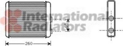 Van Wezel 37006260 теплообменник, отопление салона на OPEL ASTRA G универсал (F35_)