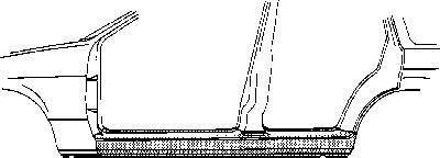 Van Wezel 3712104 накладка порога на OPEL OMEGA A (16_, 17_, 19_)