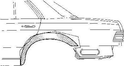 Van Wezel 3712447 колесная ниша на OPEL OMEGA A (16_, 17_, 19_)