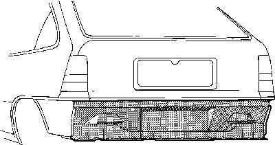 Van Wezel 3730136 задняя стенка на OPEL KADETT E кабрио (43B_)