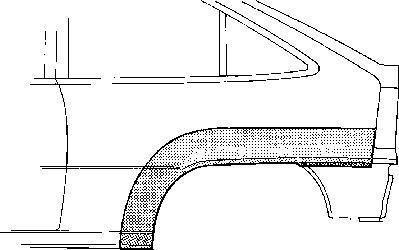 Van Wezel 3730145 боковина на OPEL KADETT E кабрио (43B_)