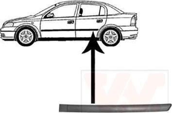 Van Wezel 3742425 облицовка / защитная накладка, дверь на OPEL ASTRA G универсал (F35_)