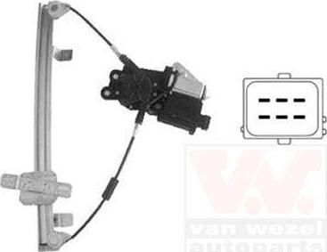 Van Wezel 3750268 подъемное устройство для окон на OPEL CORSA D