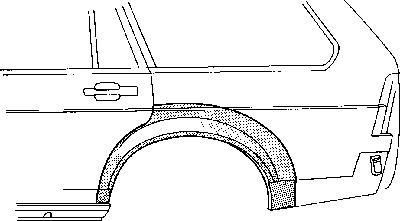 Van Wezel 3757147 боковина на OPEL MANTA B (58_, 59_)