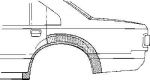 Van Wezel 3766148 боковина на OPEL VECTRA B (36_)