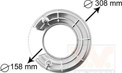 VAN WEZEL Отражатель, диск тормозного механизма (3766373)
