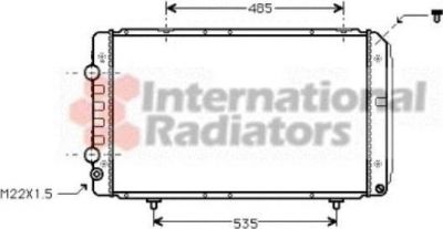 Van Wezel 40002147 радиатор, охлаждение двигателя на FIAT DUCATO фургон (230L)