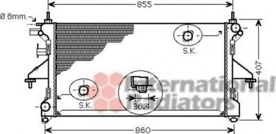 Van Wezel 40002304 радиатор, охлаждение двигателя на FIAT DUCATO фургон (250, 290)