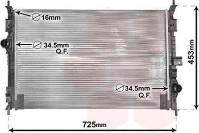 Van Wezel 40002386 радиатор, охлаждение двигателя на PEUGEOT 308 SW II